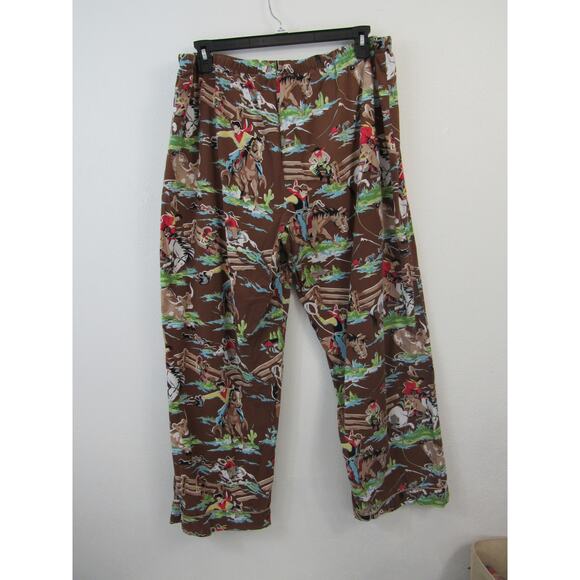 Nick & Nora XL Kurt Cobain Nirvana Brown Pajama Pants Cotton Men's *small flaw* - Picture 4 of 5